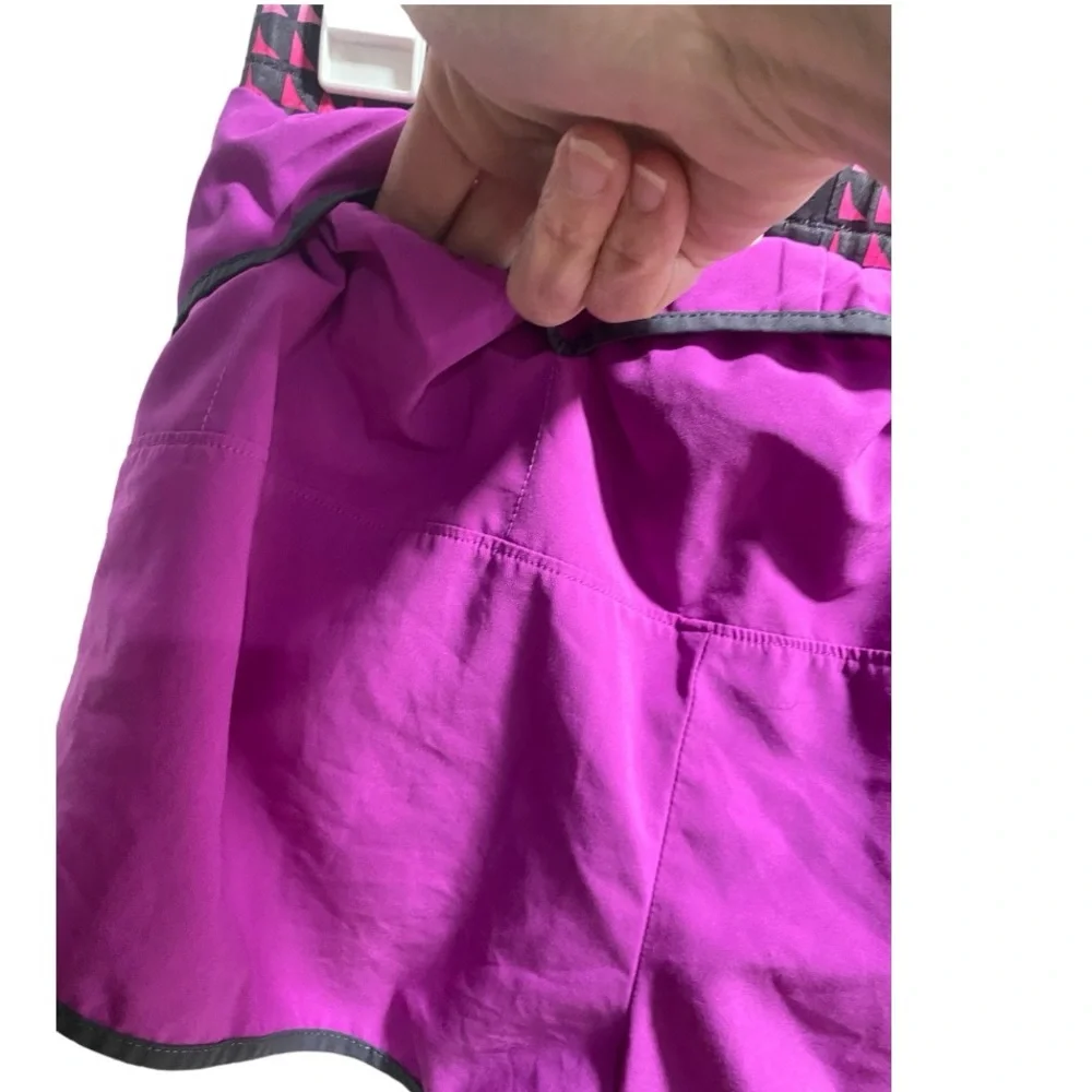 Asics Pink/Gray Running Shorts, Attached‎ Liner, size Medium